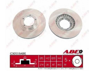 C30519ABE ABE - Тормозной диск - Autoyamato