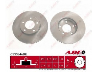 C33084ABE ABE - Тормозной диск - Autoyamato