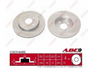 C30314ABE ABE - Тормозной диск - Autoyamato