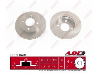 C31050ABE ABE - Тормозной диск - Autoyamato