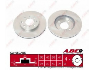 C34050ABE ABE - Тормозной диск - Autoyamato