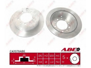 C42078ABE ABE - Тормозной диск - Autoyamato