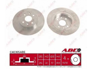 C40305ABE ABE - Тормозной диск - Autoyamato