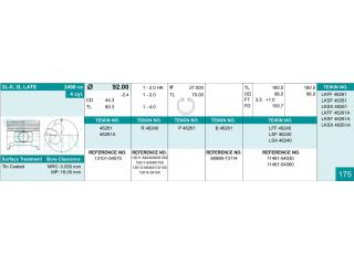 46261STD TEIKIN - Поршня - Autoyamato