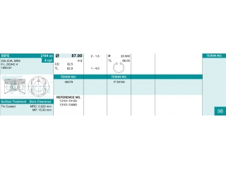 46279050 TEIKIN - Поршня - Autoyamato
