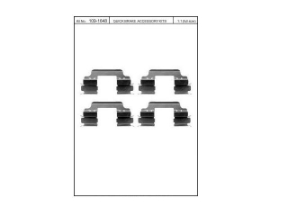 1091648 QUICK BRAKE (OJD) - Установочный набор тормозных колодок - Autoyamato
