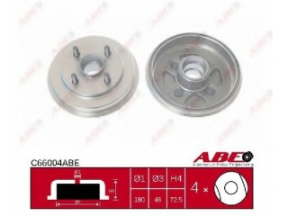 C66004ABE ABE - Тормозной барабан - Autoyamato