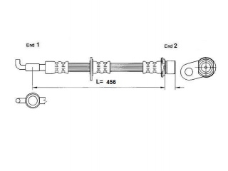FT1430 K&K - Шланг тормозной - Autoyamato