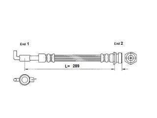 FT4705 K&K - Шланг тормозной - Autoyamato