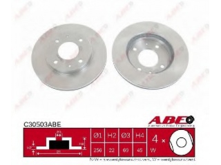 C30503ABE ABE - Тормозной диск - Autoyamato