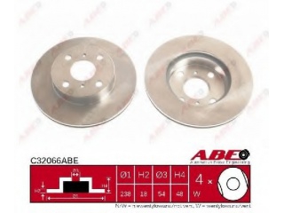 C32066ABE ABE - Тормозной диск - Autoyamato