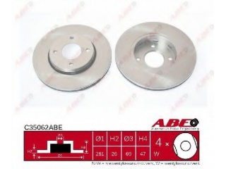 C35062ABE ABE - Тормозной диск - Autoyamato