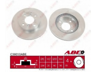 C38010ABE ABE - Тормозной диск - Autoyamato