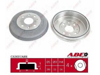 C63007ABE ABE - Тормозной барабан - Autoyamato