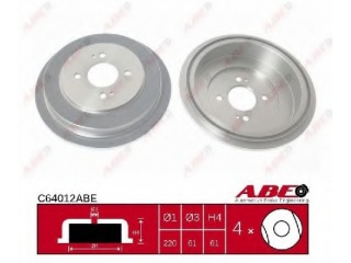 C64012ABE ABE - Тормозной барабан - Autoyamato