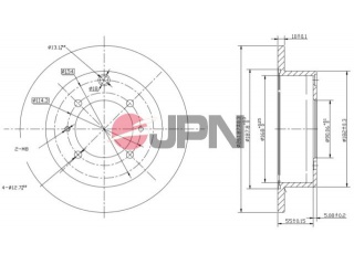 40H5010JPN JPN - Тормозной диск - Autoyamato