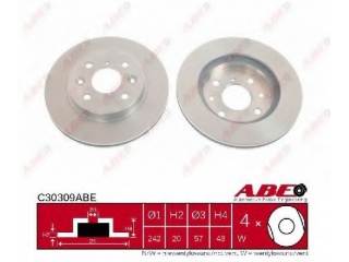 C30309ABE ABE - Тормозной диск - Autoyamato