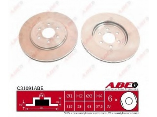 C31091ABE ABE - Тормозной диск - Autoyamato