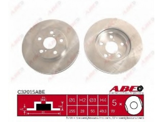 C32015ABE ABE - Тормозной диск - Autoyamato