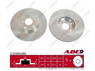 C32089ABE ABE - Тормозной диск - Autoyamato