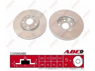 C32090ABE ABE - Тормозной диск - Autoyamato