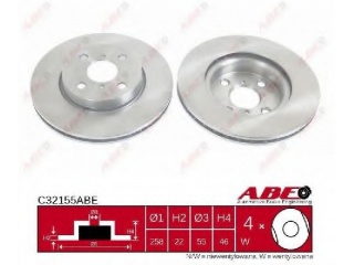 C32155ABE ABE - Тормозной диск - Autoyamato