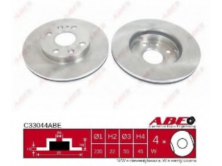 C33044ABE ABE - Тормозной диск - Autoyamato