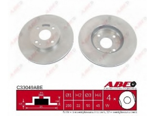 C33049ABE ABE - Тормозной диск - Autoyamato