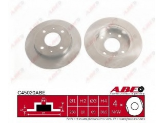 C45020ABE ABE - Тормозной диск - Autoyamato