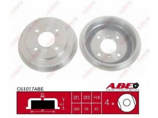 C61017ABE ABE - Тормозной барабан - Autoyamato