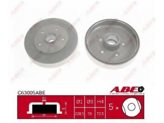 C63005ABE ABE - Тормозной барабан - Autoyamato