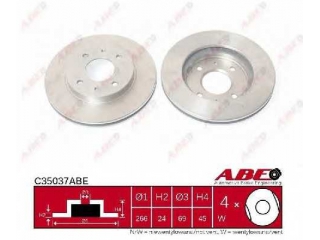 C35037ABE ABE - Тормозной диск - Autoyamato