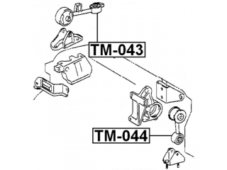 Подушка двигателя TM043 (FEBEST)