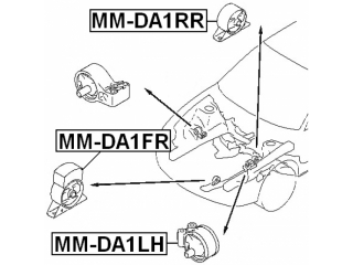 Подушка двигателя MMDA1RR (FEBEST)