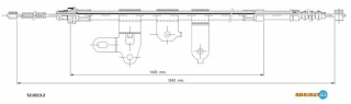 Трос тормозной&nbsp;5202132&nbsp;(ADRIAUTO)