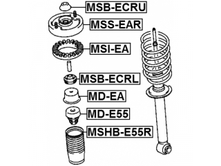 Пыльник амортизатора MSHBE55R (FEBEST)