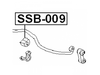 Резинка стабилизатора SSB009 (FEBEST)