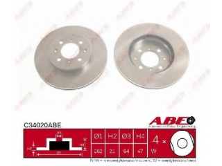 C34020ABE ABE - Тормозной диск - Autoyamato