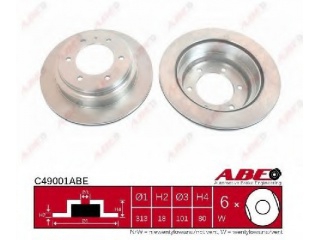 C49001ABE ABE - Тормозной диск - Autoyamato