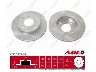 C31027ABE ABE - Тормозной диск - Autoyamato
