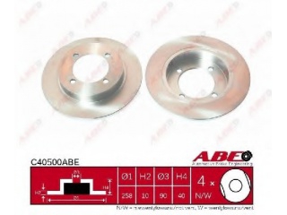 C40512ABE ABE - Тормозной диск - Autoyamato