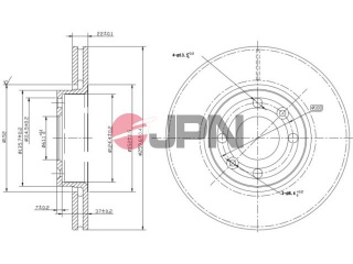 Тормозной диск 30H1056JPN (JPN)