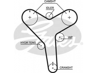 T257 GATES - Ремень ГРМ - Autoyamato