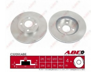 C32091ABE ABE - Тормозной диск - Autoyamato