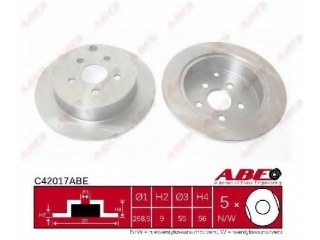 C42017ABE ABE - Тормозной диск - Autoyamato