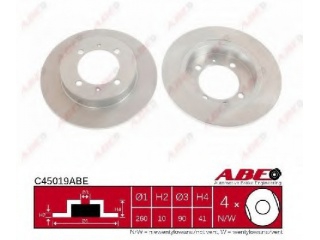 C45019ABE ABE - Тормозной диск - Autoyamato