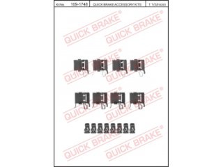 1091748 QUICK BRAKE (OJD) - Установочный набор тормозных колодок - Autoyamato