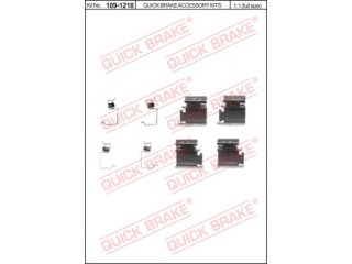 1091218 QUICK BRAKE (OJD) - Установочный набор тормозных колодок - Autoyamato