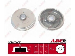 C61029ABE ABE - Тормозной барабан - Autoyamato