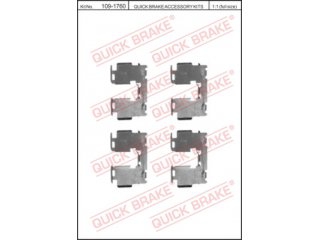 1091760 QUICK BRAKE (OJD) - Установочный набор тормозных колодок - Autoyamato